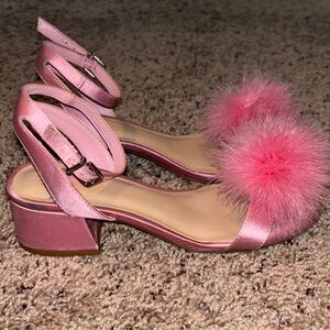 GB Girls' Neela-Girl Feather Heels (Youth) Size 3